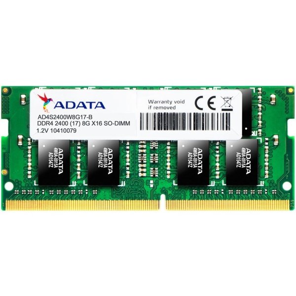 Adata Adata Ddr4 2400 8Gb So-Dimm 1024X8 1.2V Single Tray AD4S240038G17-S